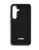 Black carbon fiber phone case with Crean branding on a white background