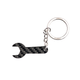 Wrench Shaped Carbon Fiber Keychain